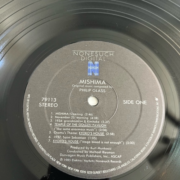 •Mishima Composed by Philip Glass Vinyl Record• - Picture 5 of 5
